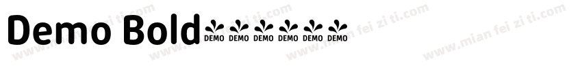 Demo Bold字体转换